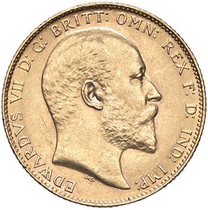 obverse: ESTERE - GRAN BRETAGNA - Edoardo VII (1901-1910) - Sterlina 1903 Kr. 805  (AU g. 7,98). qFDC