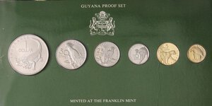 obverse: ESTERE - GUYANA - Repubblica  - Serie 1976 Kr. MS3  NI-OT 6 valori - In confezione. FS