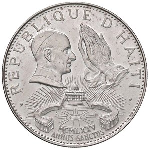 obverse: ESTERE - HAITI - Repubblica  - 50 Gourdes 1974 - Paolo VI Kr. 123  AG. qFDC