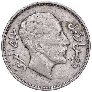 obverse: ESTERE - IRAQ - Faisal I (1921-1933) - Rial 1932 Kr. 101  AG  Colpetto. BB