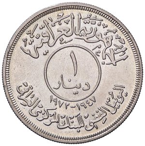 reverse: ESTERE - IRAQ - Repubblica  - Dinar 1972 (1392) Kr. 137  AG. qFDC