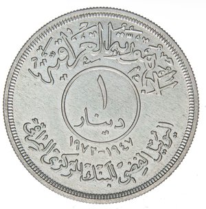 reverse: ESTERE - IRAQ - Repubblica  - Dinar 1972 (1392) Kr. 137  AG. qFDC