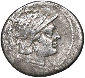 obverse: ROMANE REPUBBLICANE - COELIA - L. Coilius (189-180 a.C.) - Denario B. 1; Cr. 154/1  (AG g. 3,66). meglio di MB