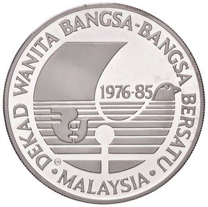 obverse: ESTERE - MALESIA - Repubblica  - 25 Ringgit 1985   AG. FS