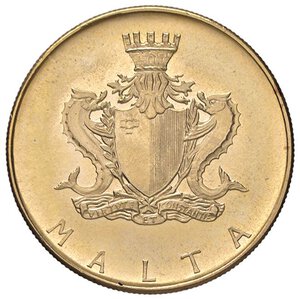 obverse: ESTERE - MALTA - Repubblica  - 20 Liri 1972 Kr. 17  (AU g. 12). qFDC