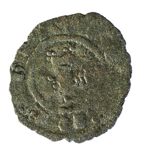 obverse: Federico III D Aragona (1296-1337). Messina. Denaro MI gr. 0,40. Spahr, 41var.; DBS (D Andrea, Bonanno, Santone), 47. Raro. MB/BB