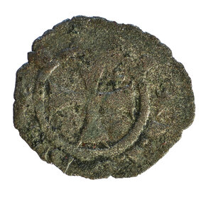 reverse: Federico III D Aragona (1296-1337). Messina. Denaro MI gr. 0,40. Spahr, 41var.; DBS (D Andrea, Bonanno, Santone), 47. Raro. MB/BB