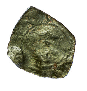 obverse: Federico III D Aragona (1296-1337). Messina. Denaro MI gr. 0,54. Spahr, manca; MEC14, 782; DBS (D Andrea, Bonanno, Santone), 65. Raro. MB/BB