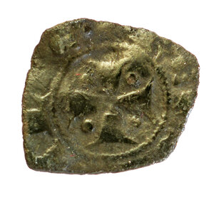 reverse: Federico III D Aragona (1296-1337). Messina. Denaro MI gr. 0,54. Spahr, manca; MEC14, 782; DBS (D Andrea, Bonanno, Santone), 65. Raro. MB/BB