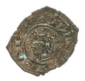 obverse: Federico III D Aragona (1296-1337). Messina. Denaro MI gr. 0,64. Spahr, manca; MEC14, 782; DBS (D Andrea, Bonanno, Santone), 65. Raro. SPL