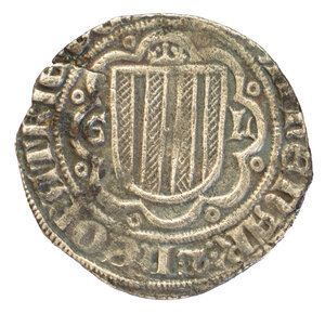 obverse: Federico IV D Aragona detto il semplice (1355-1377). Messina. Pierreale Ag gr. 2,37. Spahr, 41,42; DBS (D Andrea, Bonanno, Santone), 106a. Lievemente tosato. BB