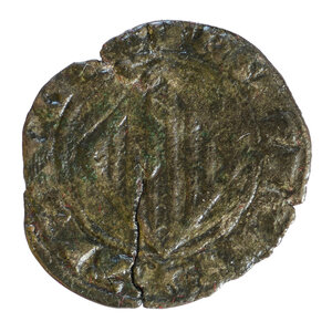 obverse: Pietro D Aragona e Costanza di Svevia (1282-1285). Messina. Doppio denaro Mi gr. 0,77. Spahr, 27; DBS (D Andrea, Bonanno, Santone), 12. Raro. BB