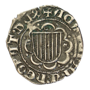 obverse: Federico IV D Aragona detto il semplice (1355-1377). Messina. Pierreale Ag gr. 3,19. Spahr, manca (cfr. 153 var.); DBS (D Andrea, Bonanno, Santone), 144 var.. Molto raro.. BB