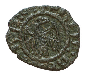 obverse: Federico IV D Aragona detto il semplice (1355-1377). Messina. Denaro MI gr. 0,79. Spahr, 246; DBS (D Andrea, Bonanno, Santone), 212. Raro. BB-SPL