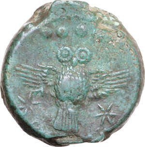 reverse: Etruria, Populonia. AE Triens, 3rd century BC