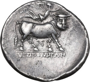 reverse: Central and Southern Campania, Neapolis. AR Didrachm, Artemi- magistrate, c. 300-275 BC