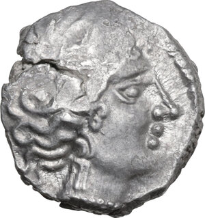 obverse: Southern Gaul, Insubres. AR Drachm, imitating Massalia. 2nd century BC