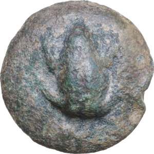 obverse: Northern Apulia, Luceria.  Heavy series.. AE Cast Uncia, c. 225-217 BC