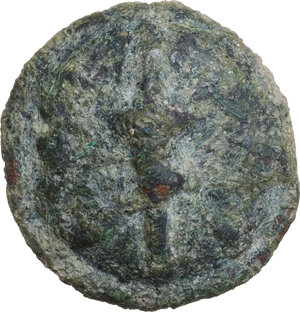 obverse: Northern Apulia, Luceria.  Light series.. AE Cast Quatrunx, c. 217-212 BC