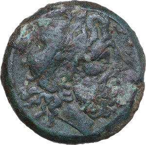 obverse: Northern Apulia, Teate. AE Nummus, c. 225-200 BC