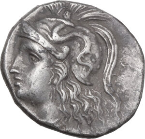 obverse: Southern Apulia, Tarentum. AR Drachm, c. 281-272 BC