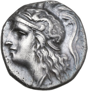 obverse: Southern Apulia, Tarentum. AR Drachm, c. 281-272 BC