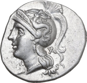 obverse: Southern Apulia, Tarentum. AR Drachm, c. 240-228 BC