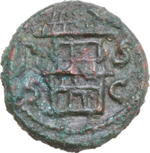 reverse: Lucania, Poseidonia-Paestum.  Roman Rule.. AE Semis, 90-44 BC