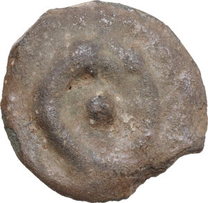 reverse: Umbria, Iguvium. AE Cast Uncia, c. 280-240 BC