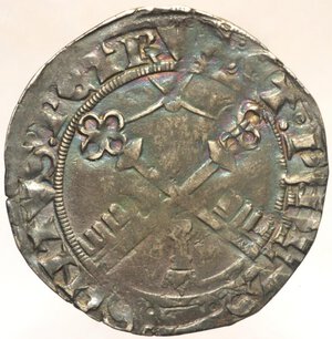 reverse: Martino V (Oddone Colonna), (1417-1431). AVIGNONE. Grosso. Munt. 33 R2 AG 1.97 g. MB/qBB