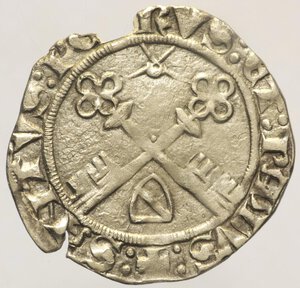 reverse: Eugenio IV (1431-1447). AVIGNONE Carlino R Munt. 27, MIR 314. AG g. 1,63 BB+