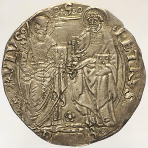 obverse: ALESSANDRO VI (1492-1503). ROMA Grosso MIR 522/1 Munt. 16. AG 3,03 g. qSPL