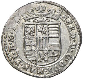 obverse: MANTOVA - FERDINANDO GONZAGA (1612-1626) - 7 soldiMisturaMIR 613Conio mosso, ma esemplare di buona freschezza d aspetto.SPL