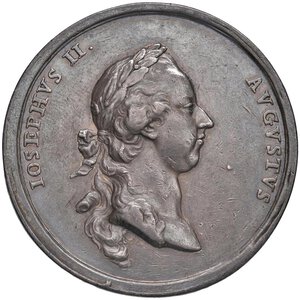 obverse: Giuseppe II d Asburgo (1765-1790) Medaglia 1771 Vicario imperiale in visita a Milano - Opus: J. M. Krafft, Montenuovo 2036 AG (g 43,50 - Ø 49,50 mm) BB