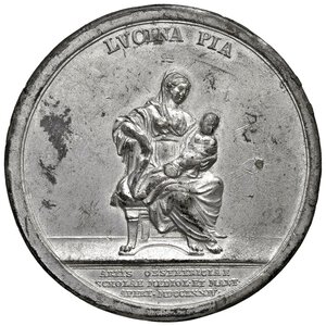 reverse: Maria Teresa d Asburgo (1740-1780) Medaglia 1774 Scuola di Ostetricia di Milano e Mantova - Opus: J. M. Krafft, Coll. Johnson 385 Peltro (g 30,00 - Ø 49,50 mm) R BB