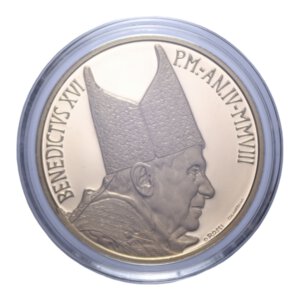 obverse: GIOVANNI PAOLO II (1978-2005) 50 EURO 2008 LA PIETA  AU. 15 GR. IN COFANETTO PROOF 