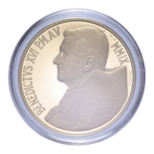 obverse: GIOVANNI PAOLO II (1978-2005) 50 EURO 2009 IL LAOCOONTE AU. 15 GR. IN COFANETTO PROOF 