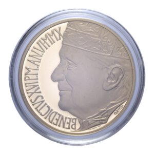 obverse: GIOVANNI PAOLO II (1978-2005) 50 EURO 2010 AUGUSTO DI PRIMA PORTA AU. 15 GR. IN COFANETTO PROOF 