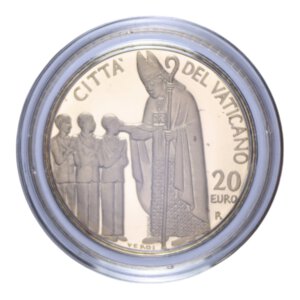 reverse: GIOVANNI PAOLO II (1978-2005) 20 EURO 2006 LA CONFERMAZIONE AU. 6 GR. IN COFANETTO PROOF 