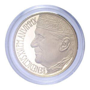 obverse: GIOVANNI PAOLO II (1978-2005) 20 EURO 2010 APOLLO DEL BELVEDERE AU. 6 GR. IN COFANETTO PROOF 