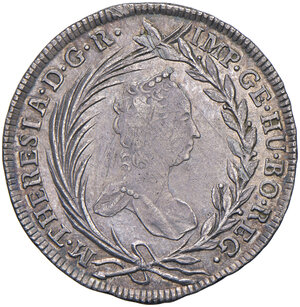 obverse: AUSTRIA. Maria Teresa (1740-1780). 20 kreuzer 1755. AG (g 6,46). Frühwald 173. BB+