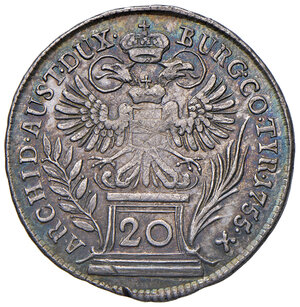 reverse: AUSTRIA. Maria Teresa (1740-1780). 20 kreuzer 1755. AG (g 6,46). Frühwald 173. BB+