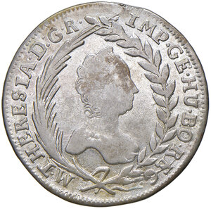 obverse: AUSTRIA-UNGHERIA. Maria Teresa (1740-1780). 20 kreuzer 1764. AG (g 6,42). Fr. 1145. BB