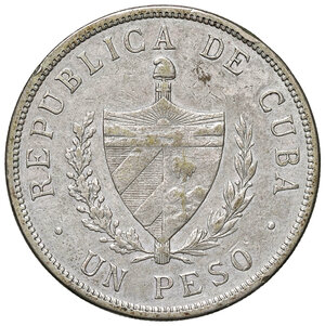 obverse: CUBA. Repubblica. Peso 1915. AG (g 26,56). KM 15.1. BB+