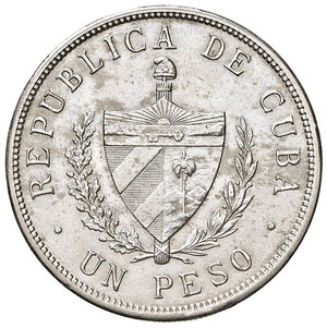 obverse: CUBA. Repubblica. Peso 1932. AG (g 26,68). KM 15.1. SPL+