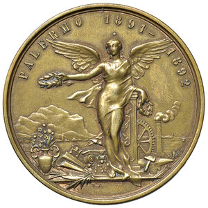 obverse: PALERMO. Medaglia Esposizione Nazionale 1891-1892. Opus: Johonson. BR (g 36,69 - Ø 44,00 mm). qSPL