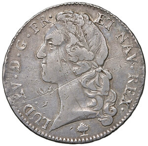 obverse: FRANCIA. Luigi XV (1715-1774). Ecu au bandeau 1764 A (Parigi). AG (g 29,01). Gad. 322. Graffi al D/ e R/. qBB