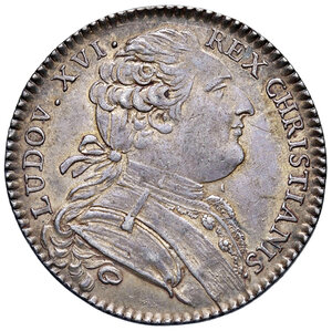 obverse: FRANCIA. Luigi XVI (1774-1793). Gettone. AG (g 7,78). Feuardant 4409. qSPL