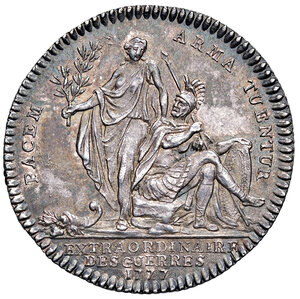 reverse: FRANCIA. Luigi XVI (1774-1793). Gettone 1777. AG (g 6,50). Feuardant 903. SPL+