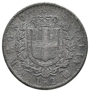 obverse: Falso Epoca - Vittorio Emanuele II - 2 Lire Stemma 1863 N